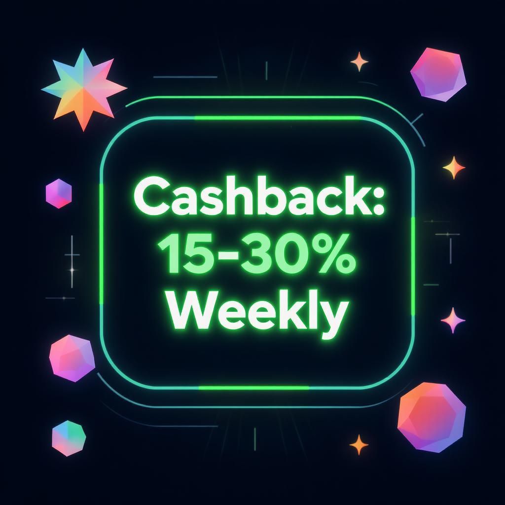 Cashback: 15-30% Weekly